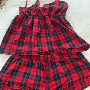 Jcrew cami + short pajama set xs